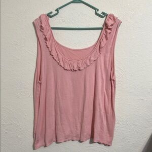 Pink Ruffled Women's Top